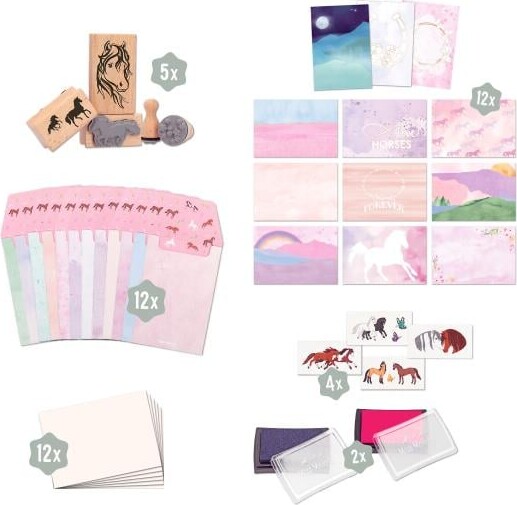 Miss Melody - Brevpapir Og Stempelsæt Til Børn