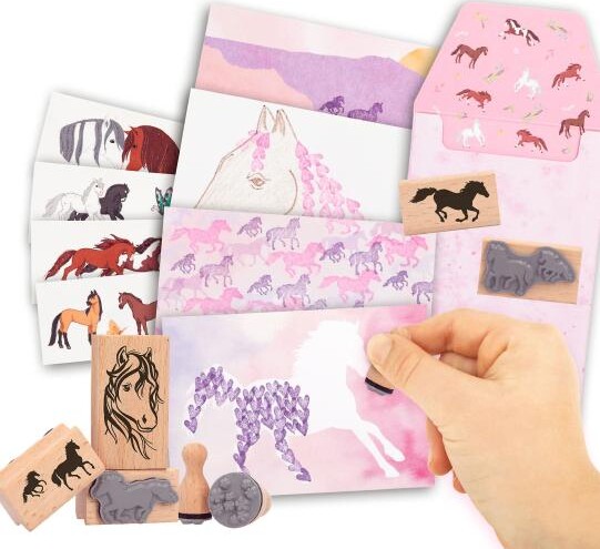 Miss Melody - Brevpapir Og Stempelsæt Til Børn