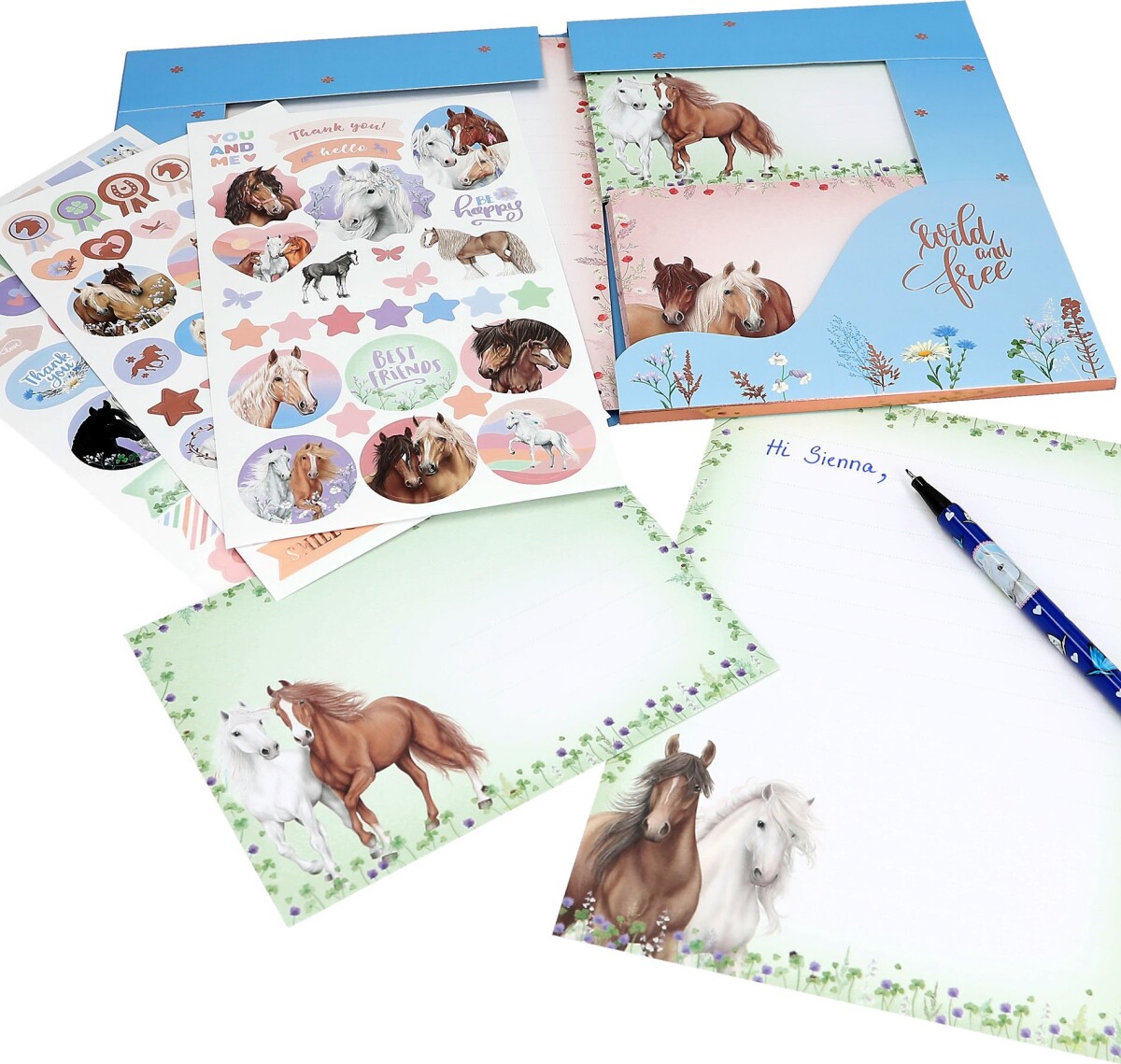 Miss Melody - Brevpapir - Med 36 Dele Og 95 Klistermærker