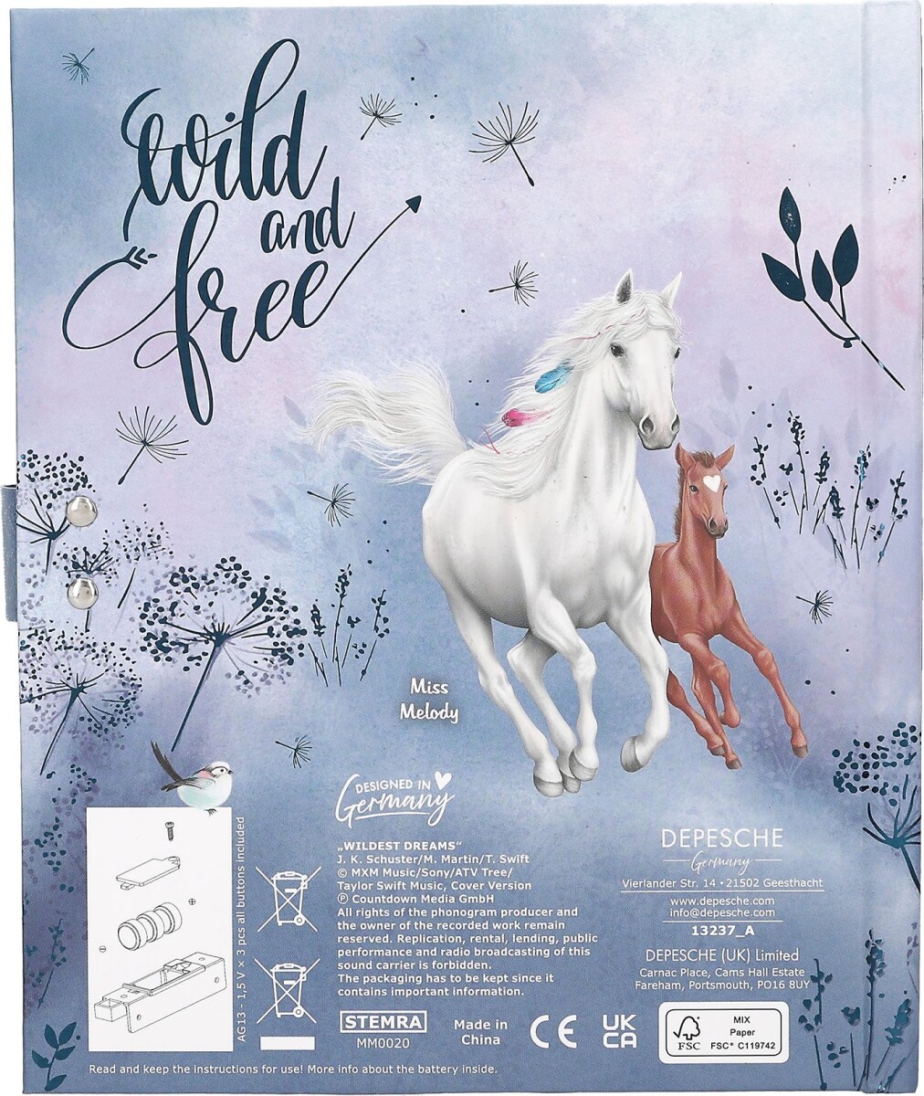 Miss Melody - Dagbog Mkode Og Musik Blå