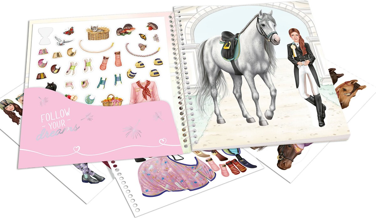 Miss Melody - Klistermærkebog Til Børn - Dress Me Up