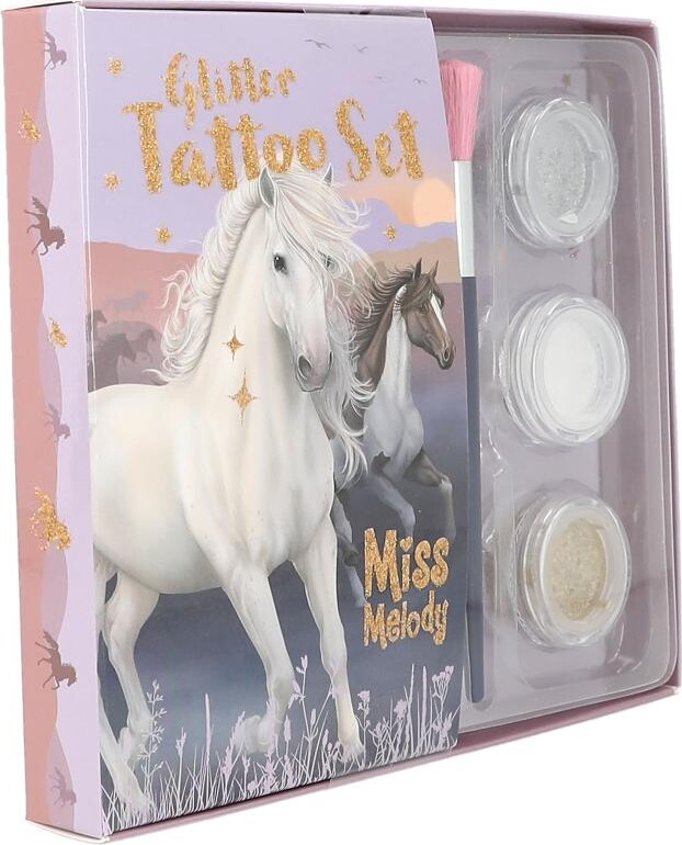 Miss Melody - Glitter Tattoo Sæt Til Børn