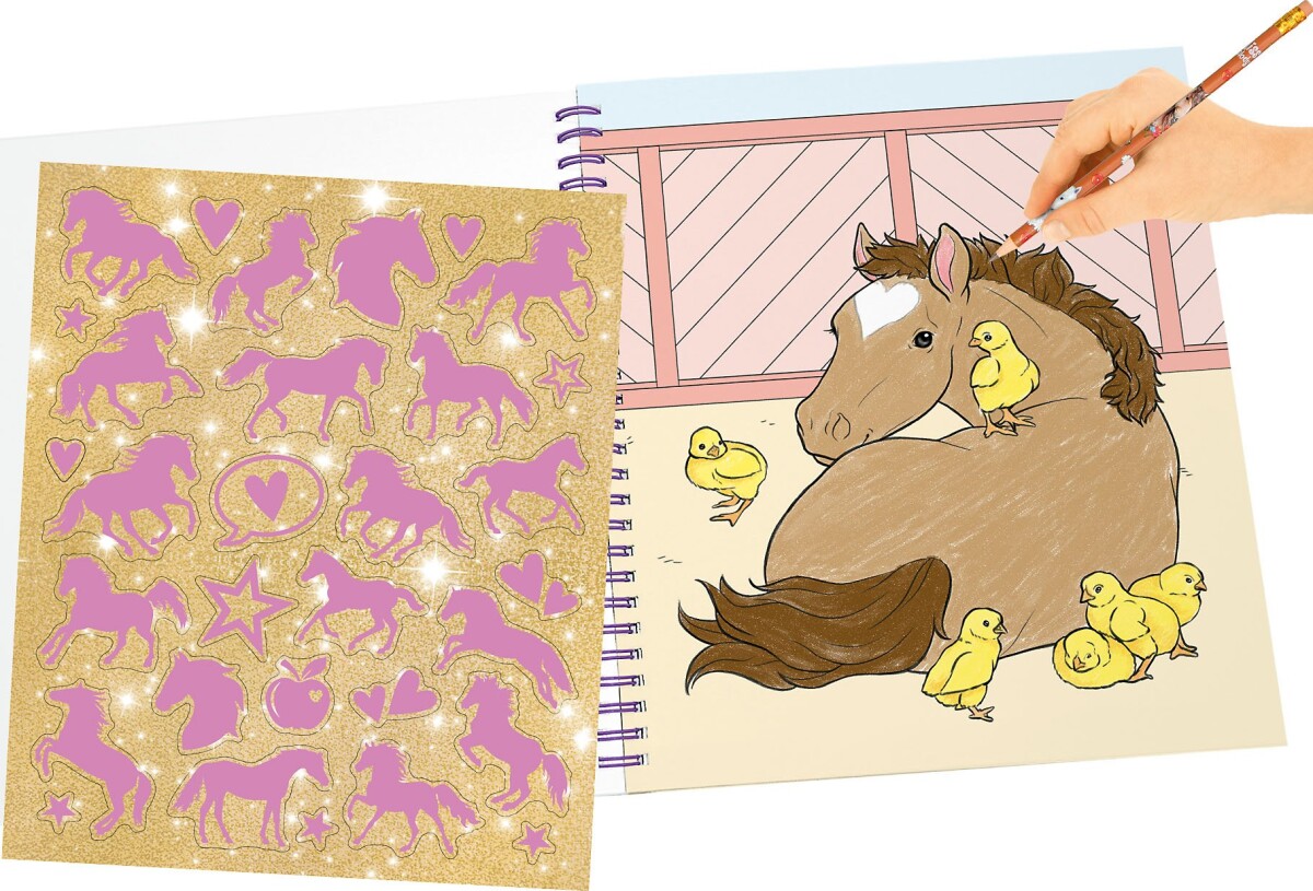 Miss Melody - Malebog Mpels Og Pailletter