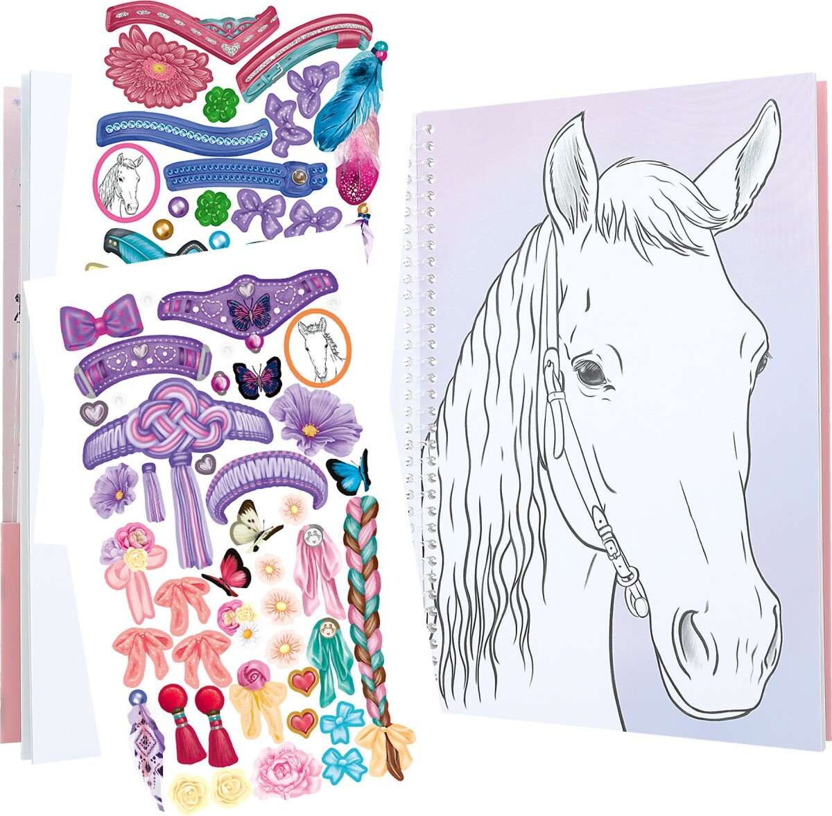 Miss Melody - Malebog Med Klistermærker