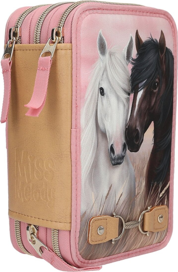 Miss Melody - Trippel Penalhus Med Indhold - Dusty Rose