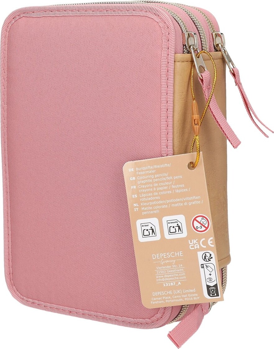 Miss Melody - Trippel Penalhus Med Indhold - Dusty Rose