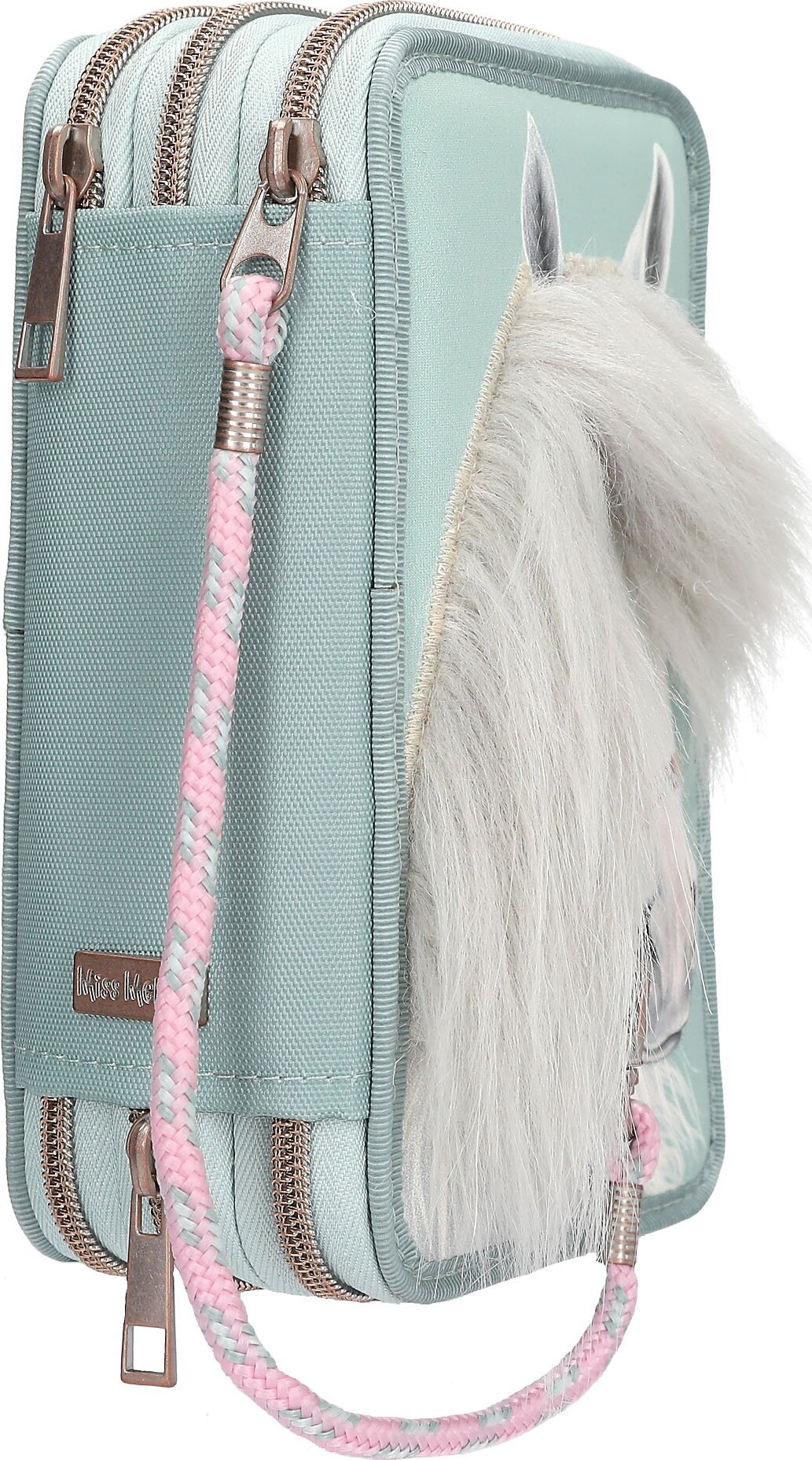 Miss Melody - Trippel Penalhus - Hest - Med Indhold - Turkis Grøn