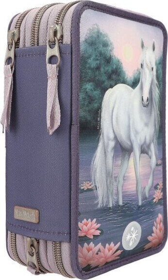 Miss Melody - Trippel Penalhus Med Indhold Og Led Lys - Åkander