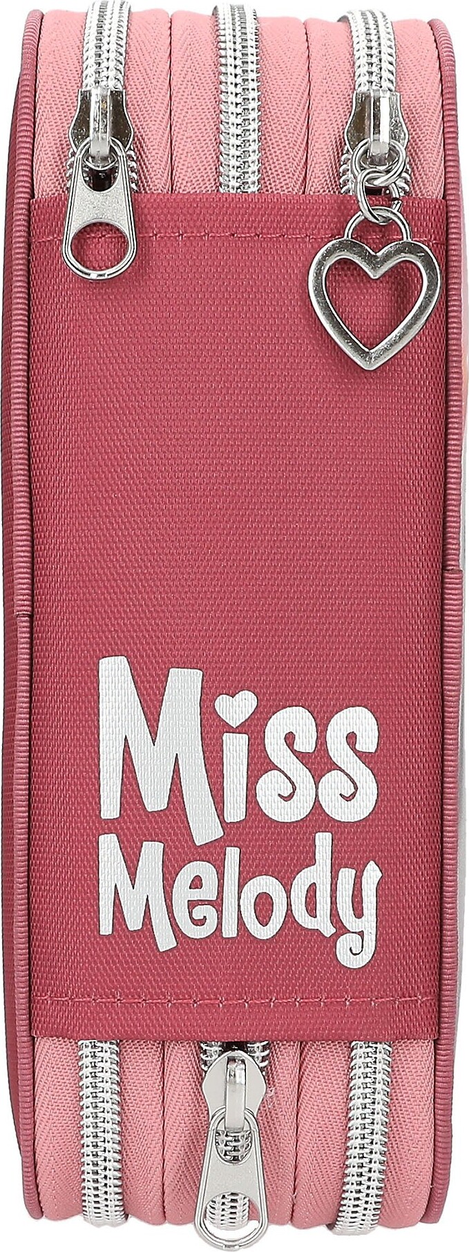 Miss Melody - Trippel Penalhus Med Indhold Og Led-Lys - Heste