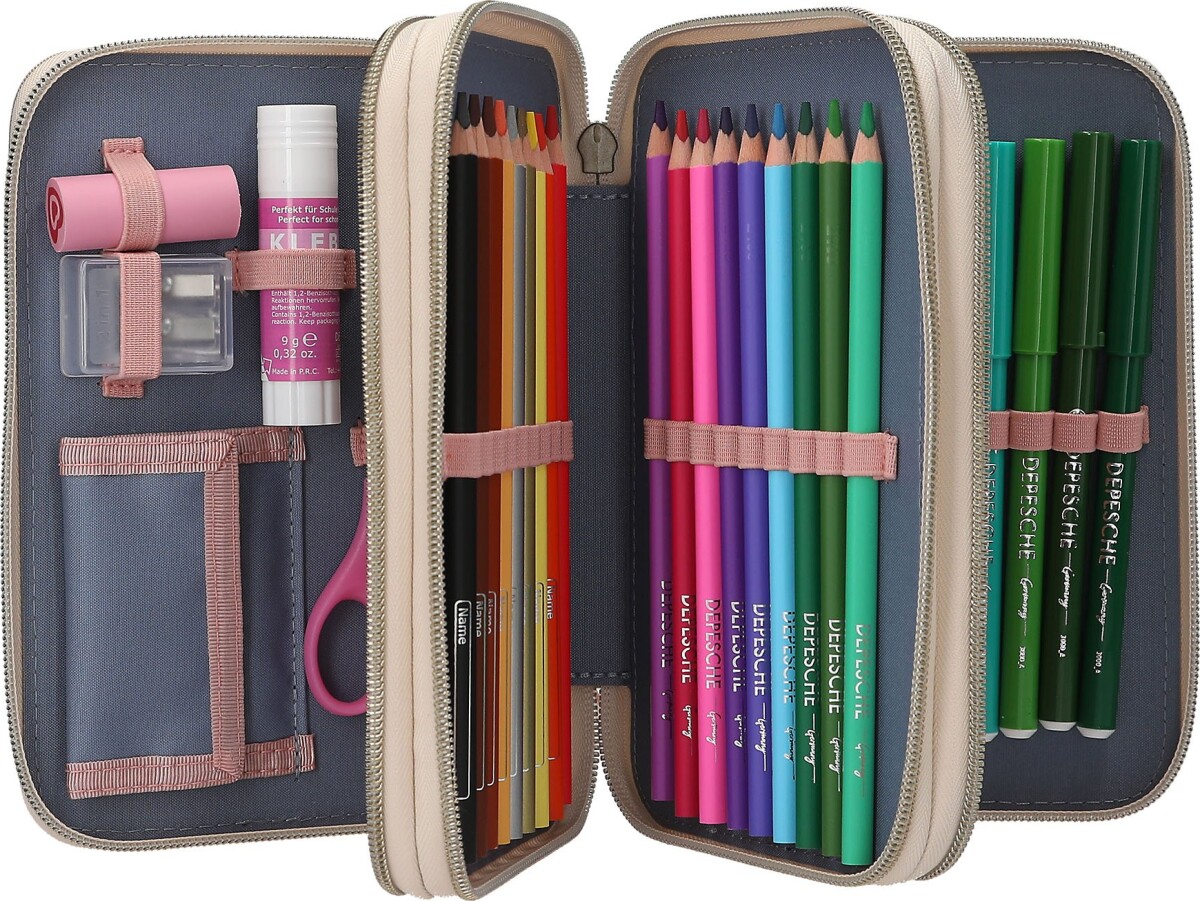 Miss Melody - Trippel Penalhus Med Indhold - Poppy Sand - Beige