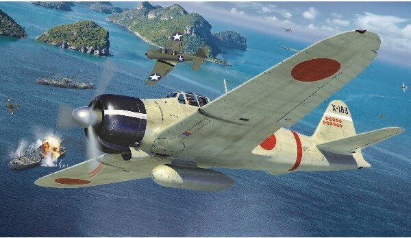 Airfix - Mitsubishi A6M2B Zero Modelfly Byggesæt - 1 72 - A01005B