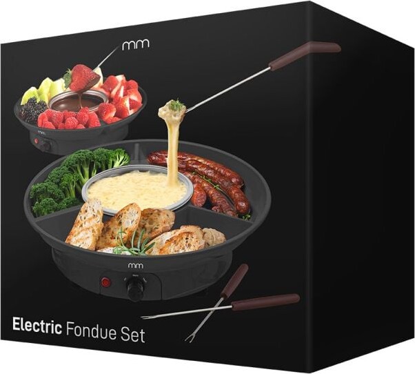 Fonduesæt Med 2 Gafler - Elektrisk - Mikamax