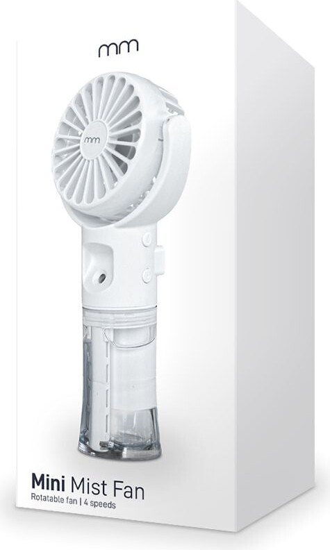 Mini Ventilator Med Spray - Håndholdt - Hvid - Mikamax