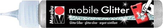 Marabu - Maling Til Mobil Cover - Mobile Glitter - Glimmer Sølv