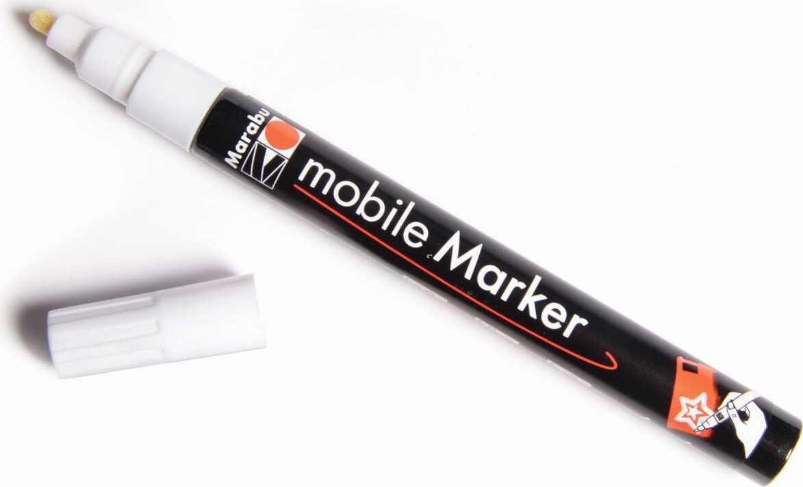 Marabu - Maling Til Mobil Cover - Mobile Marker - Hvid