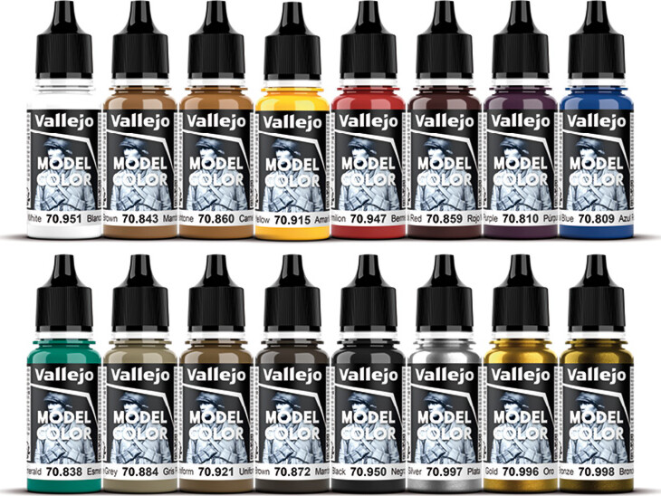 Vallejo - Model Color Maling Sæt - Medieval - 16X17 Ml