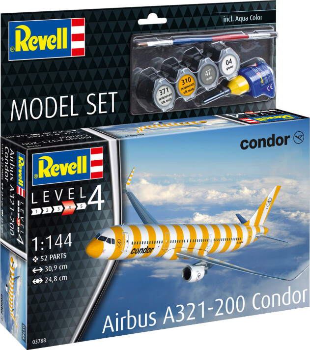 Revell - Airbus A321-200 Condor Fly Byggesæt - 1 144 - 63788