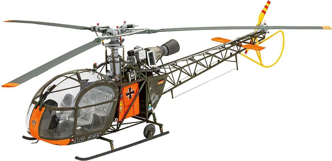 Revell - Alouette Ii Model Helikopter - Level 4 - 1 32 - 63804