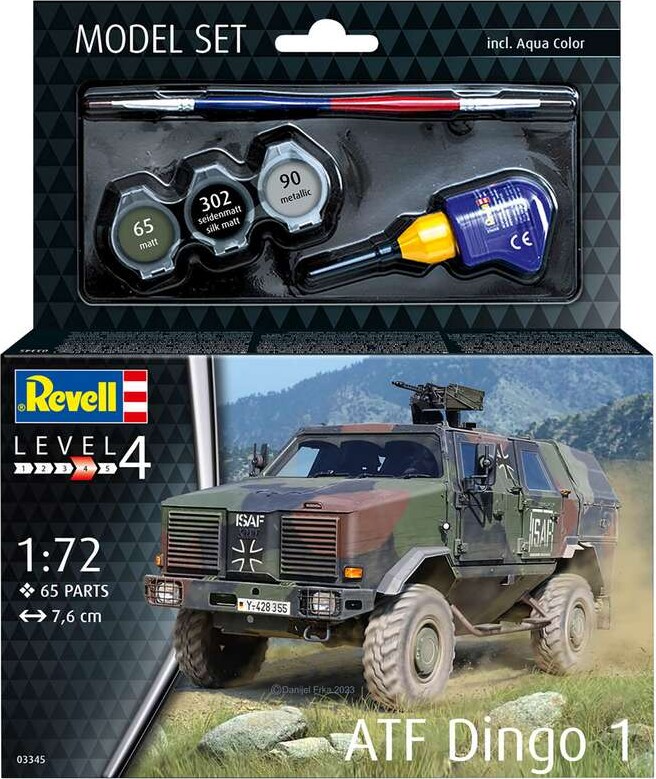 Revell - Atf Dingo 1 Model Byggesæt - 1 72 - Level 4 - 63345