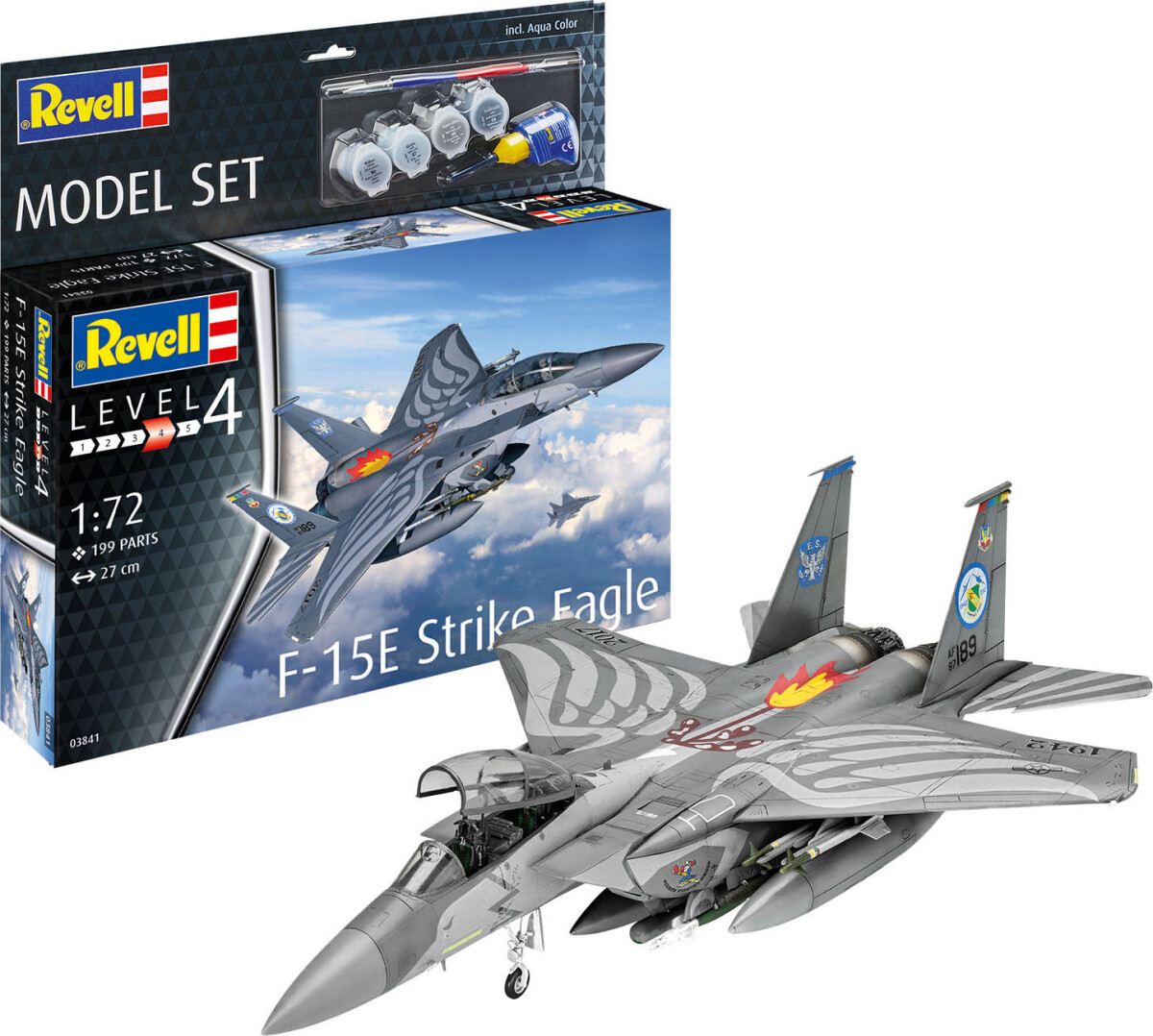 Revell - F-15E Strike Eagle Modelfly - 1 72 - Level 4 - 63841