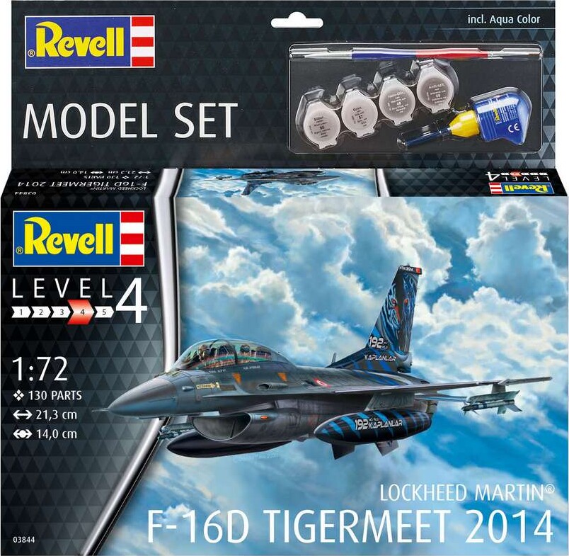 Revell - Lockheed Martin F-16D Fly Byggesæt - 1 72 - Level 4 - 63844