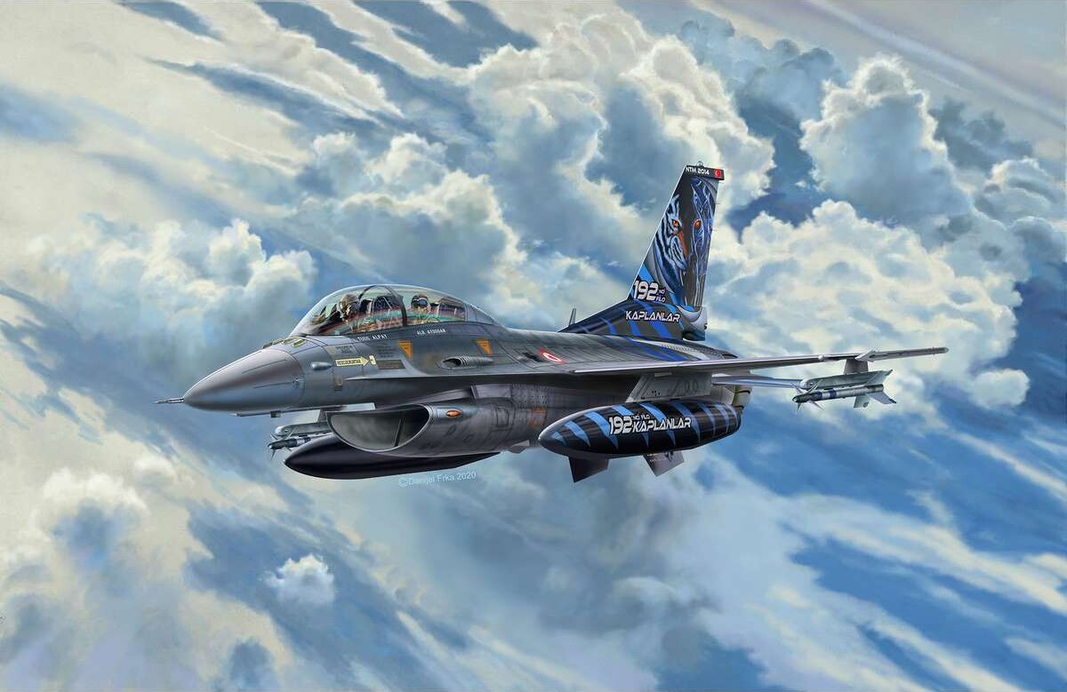 Revell - Lockheed Martin F-16D Fly Byggesæt - 1 72 - Level 4 - 63844