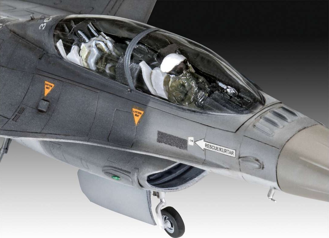 Revell - Lockheed Martin F-16D Fly Byggesæt - 1 72 - Level 4 - 63844