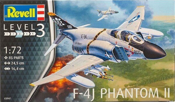 Revell - F-4J Phantom Ii Modelfly - 1 72 - Level 3 - 63941