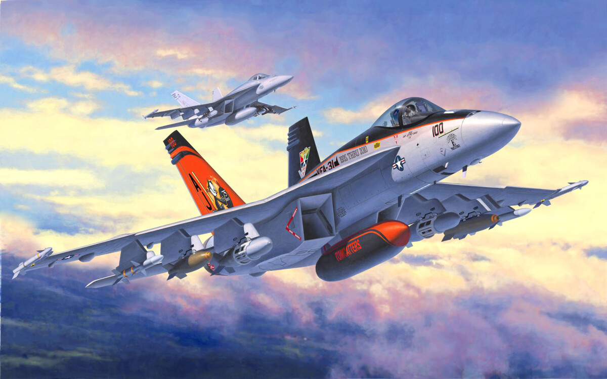 Revell 03997 - Fa-18E Super Hornet Model Fly Byggesæt - 1 144