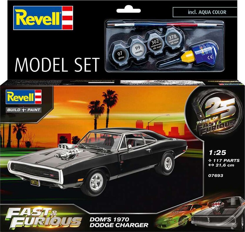 Revell - Fast Furious Dodge Male Byggesæt Modelbil - 67693