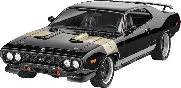 Revell - Fast Furious - Dominics Plymouth Gtx Bil Byggesæt Inkl Maling - 1