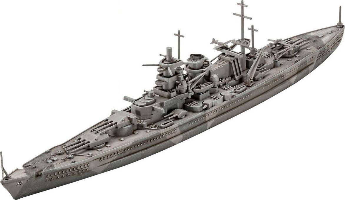 Revell - Gneisenau Modelskib Byggesæt - 1 1200 - Level 4 - 65181