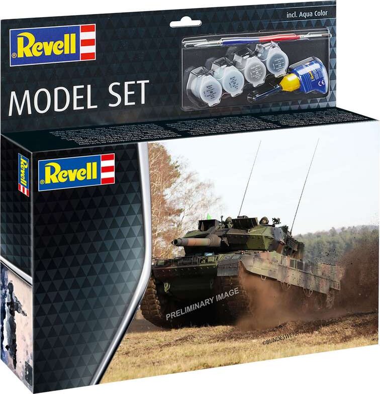 Revell - Leopard 2 A7V Tank Byggesæt - 1 72 - Level 4 - 63355