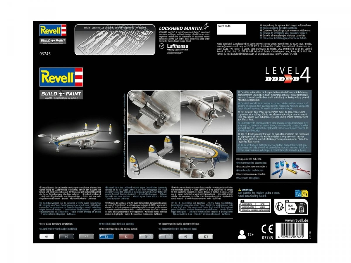 Revell 63745 - Lockheed L1049G Super Constellation Fly - 1 144