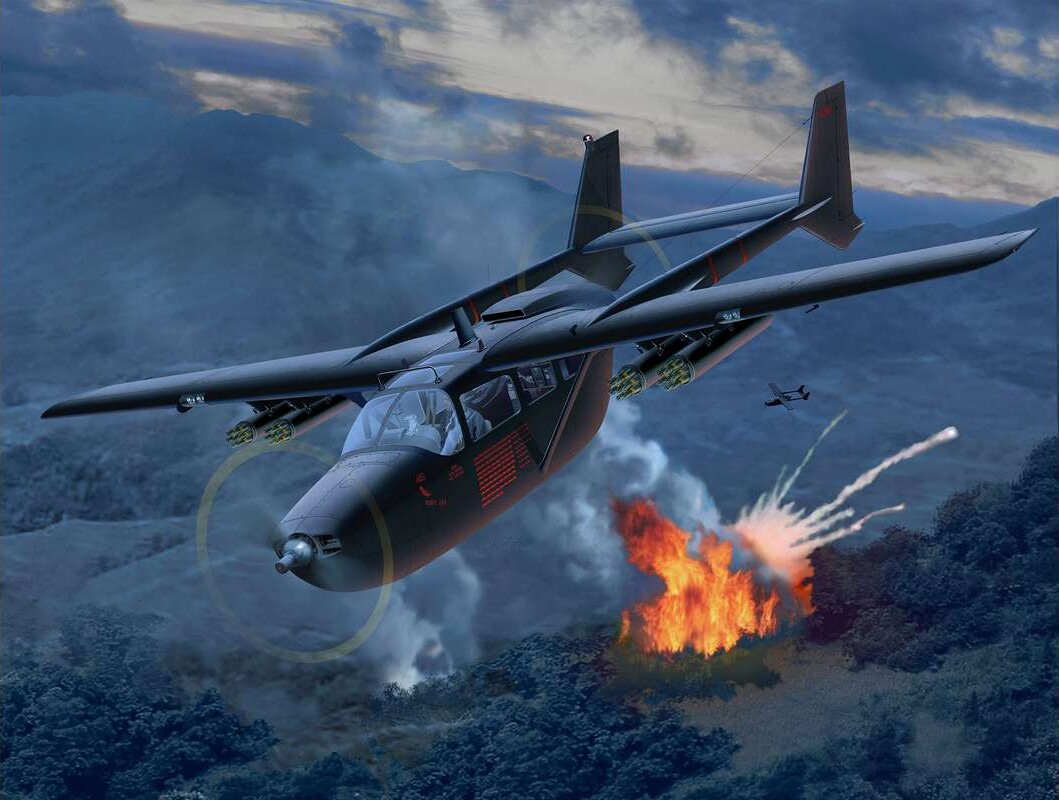 Revell - O-2A Fly Byggesæt Inkl Maling - 1 48 - Level 4 - 63819