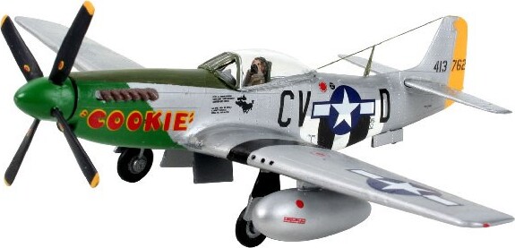 Revell - P-51D Mustang Fly Byggesæt Inkl Maling - 1 72 - 64148