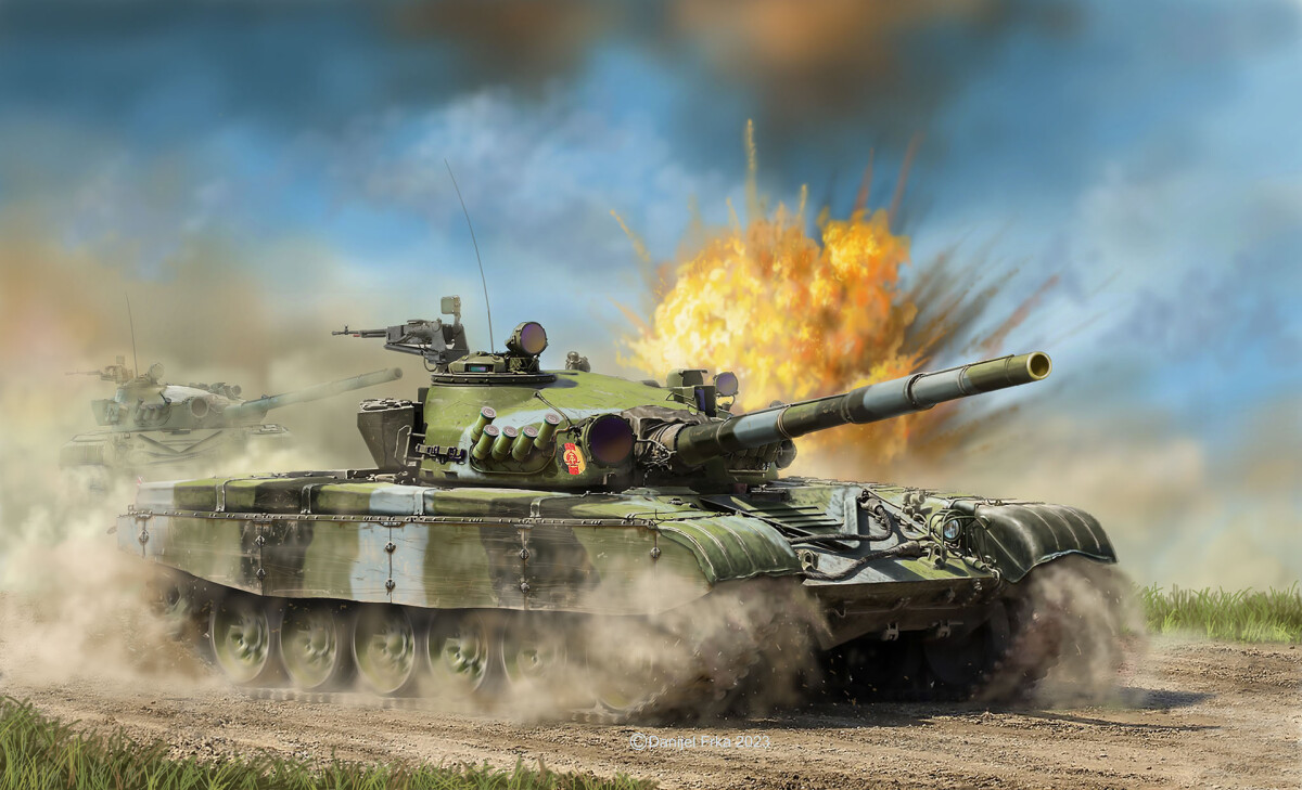 Revell - T-72 M1 Modeltank Byggesæt - 1 72 - Level 4 - 03357