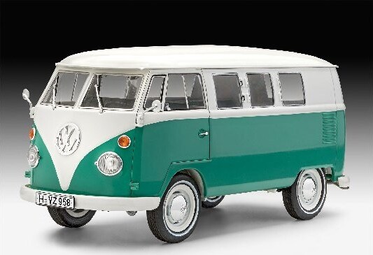 Revell - Vw T1 Samba Bus Byggesæt Inkl Maling - 1 24 - Level 5 - 67675