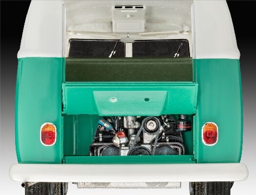 Revell - Vw T1 Samba Bus Byggesæt Inkl Maling - 1 24 - Level 5 - 67675