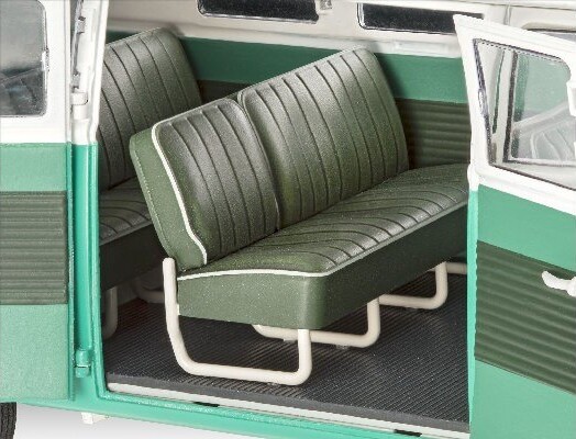 Revell - Vw T1 Samba Bus Byggesæt Inkl Maling - 1 24 - Level 5 - 67675