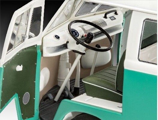 Revell - Vw T1 Samba Bus Byggesæt Inkl Maling - 1 24 - Level 5 - 67675