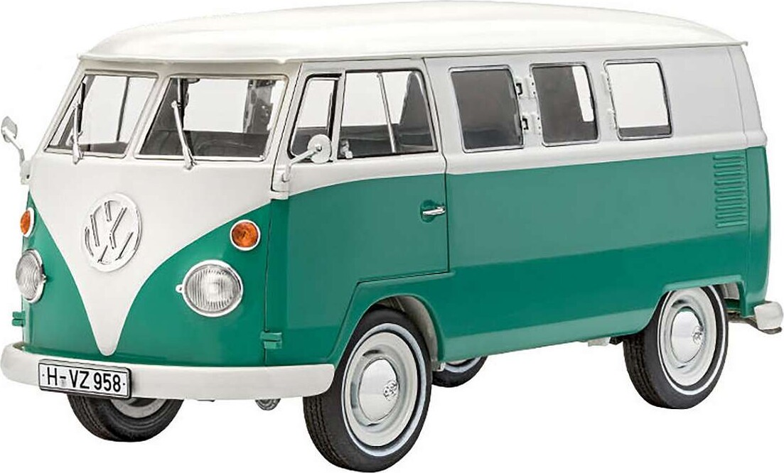 Revell - Vw T1 Samba Bus Byggesæt Inkl Maling - 1 24 - Level 5 - 67675