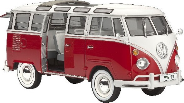 Revell - Vw T1 Samba Bus Byggesæt Inkl Maling - 1 24 - 67399