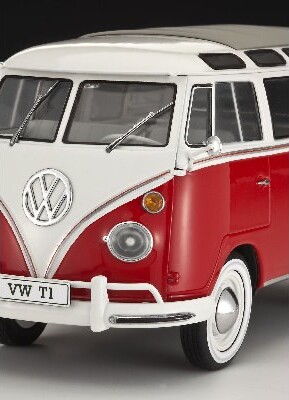 Revell - Vw T1 Samba Bus Byggesæt Inkl Maling - 1 24 - 67399