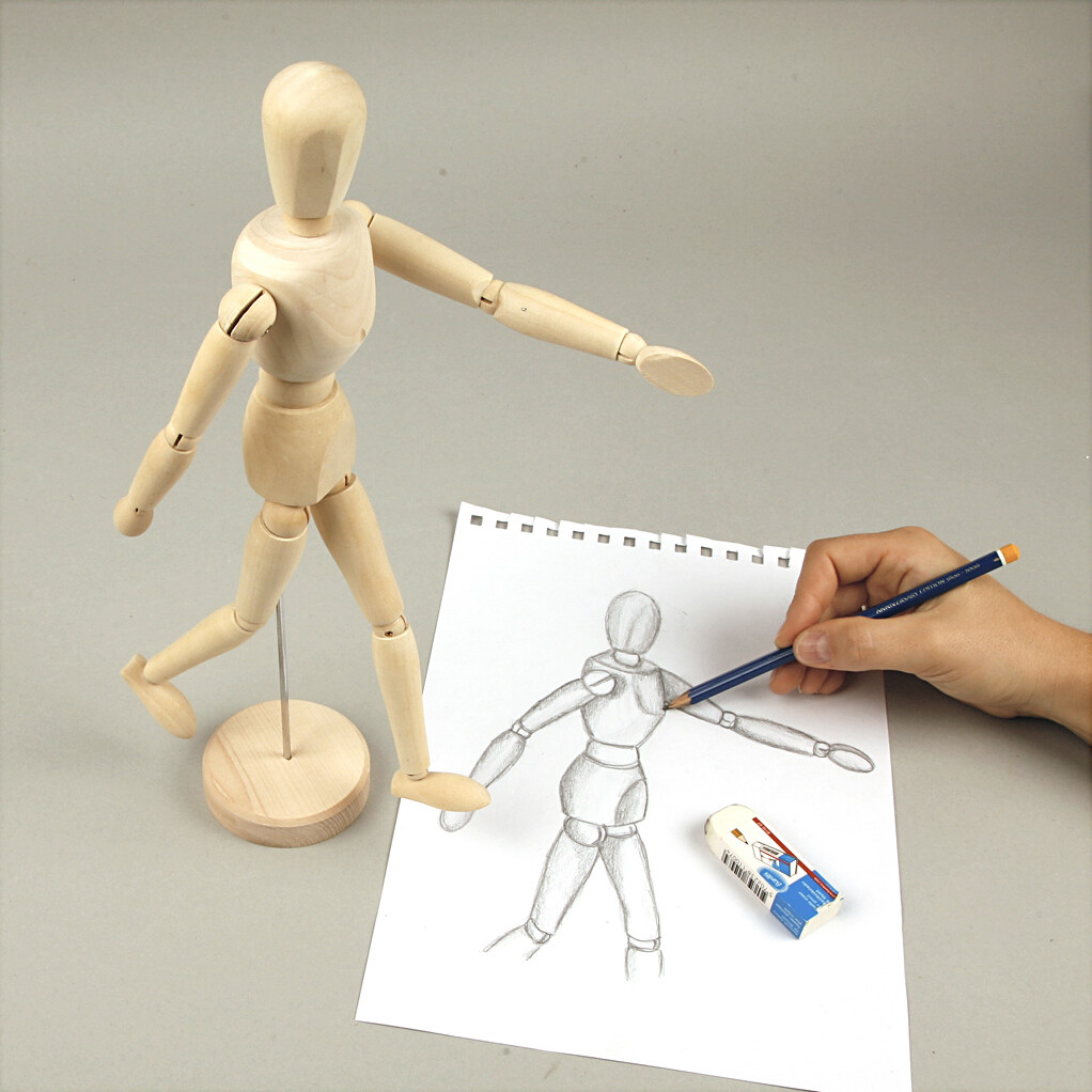 Modeldukke - Mand - H 30 Cm - 1 Stk