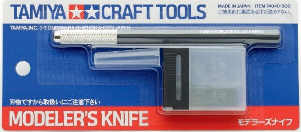 Tamiya - Modeler S Knife - Sort - 74040