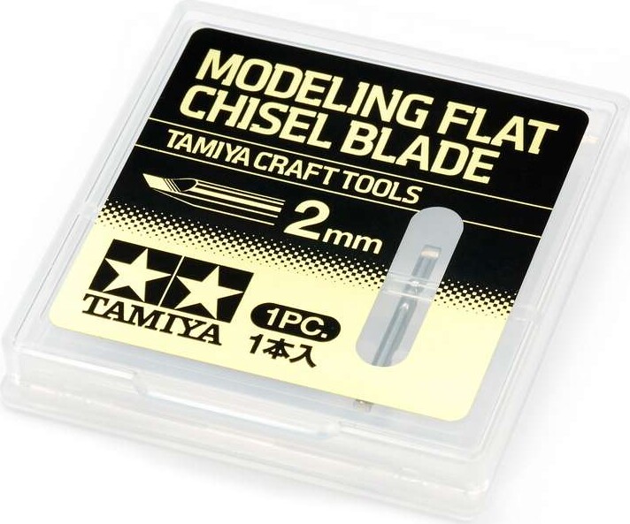 Tamiya - Modeling Flat Chisel Blade - 2 Mm - 74143