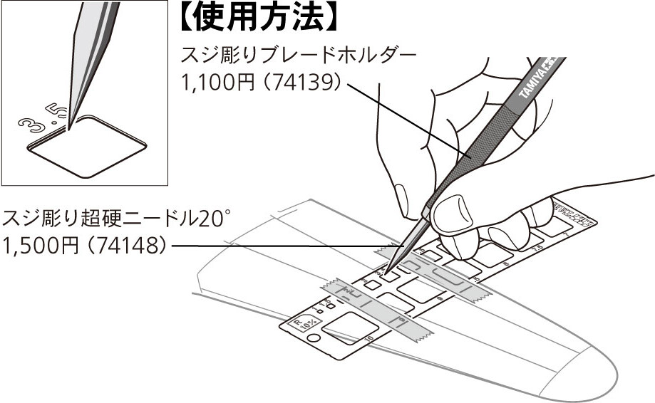 Tamiya - Modeling Template Square - 1-10 Mm - 74156