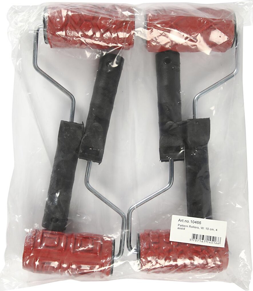 Mønsterruller - B 10 Cm - 4 Stk