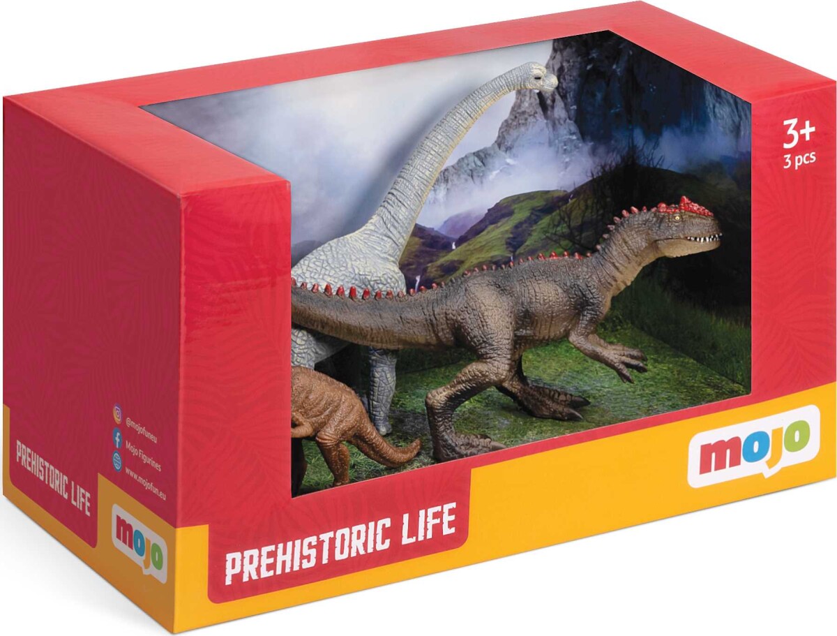 Mojo - Dinosaur Sæt 1- Forhistoriske Dyr 3 Stk
